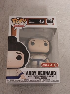 Funko POP! Andy Bernard Vinyl Figure - White, Blue, Black